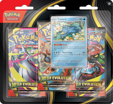 Pokemon - Mega Evolution - Base Set - 3 Pack Blister - Golduck