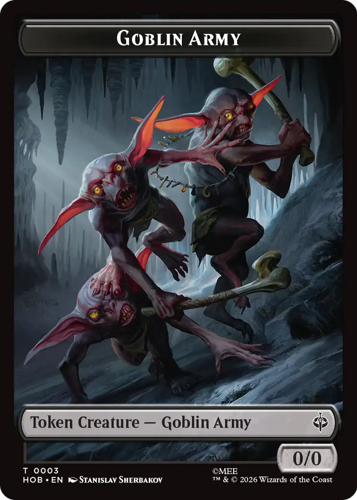 Goblin Army (0003) // Treasure (0012) Double-Sided Token [The Hobbit Tokens]
