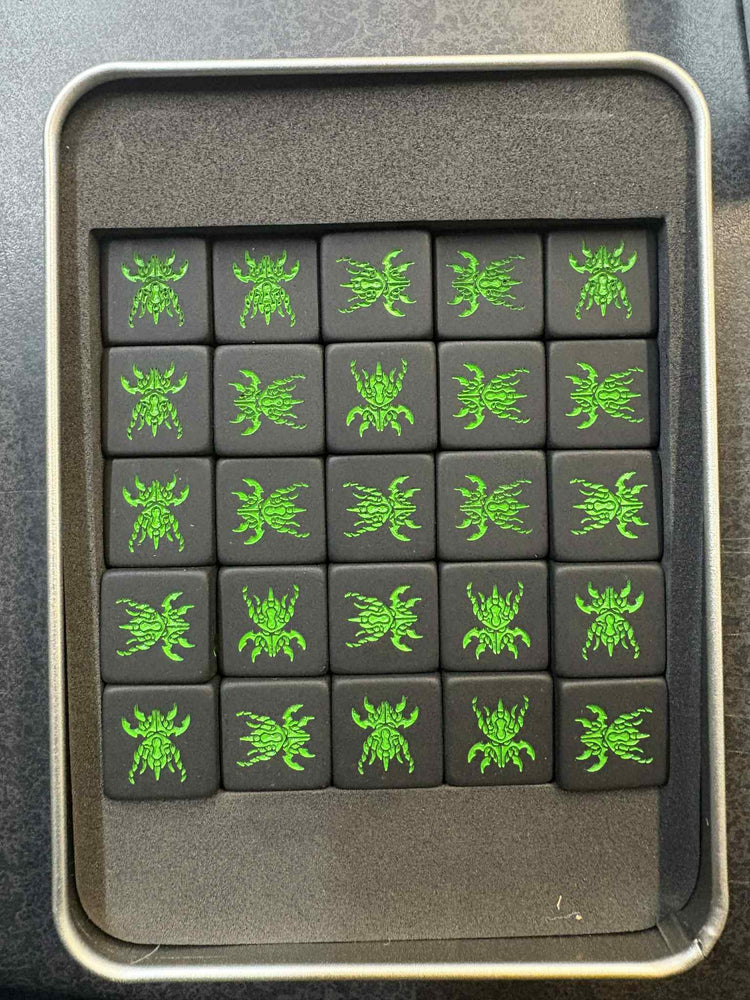 SkaredCast - Matte Black - Green Pip