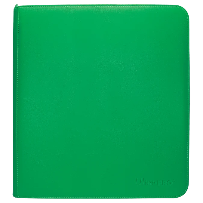 ULTRA PRO GREEN VIVID 12-POCKET ZIPPERED PRO BINDER
