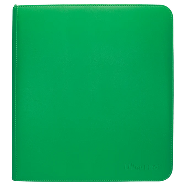 ULTRA PRO GREEN VIVID 12-POCKET ZIPPERED PRO BINDER
