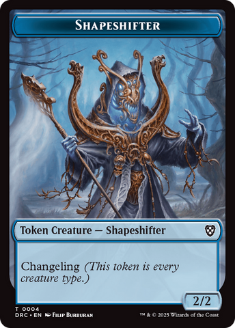 Zombie Army // Shapeshifter Double-Sided Token [Aetherdrift Commander Tokens]