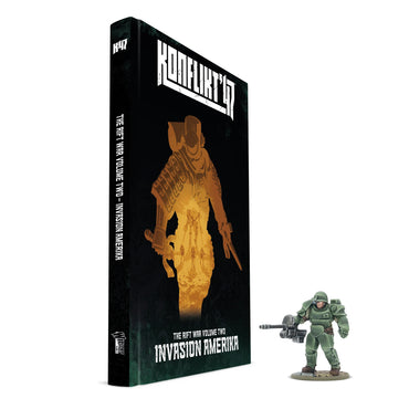 Konflikt '47: Invasion Amerika & 'T2 Prototype Heavy Armor' book miniature