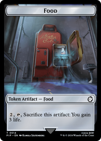 Food (0014) // Clue Double-Sided Token [Fallout Tokens]