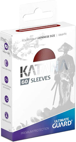 UG SLEEVES KATANA JAPANESE SIZE RED 60CT