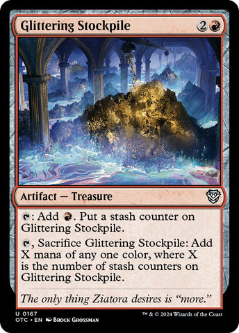 Glittering Stockpile [Outlaws of Thunder Junction Commander]