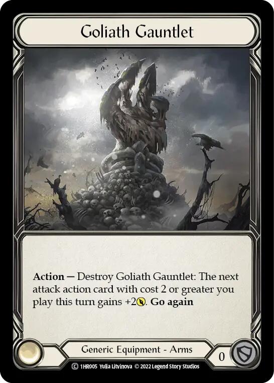 Goliath Gauntlet [1HR005] (Historic Pack 1 Blitz Deck Rhinar)