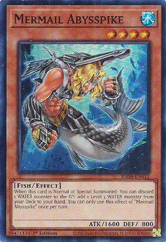 Mermail Abysspike [RA04-EN012] Super Rare