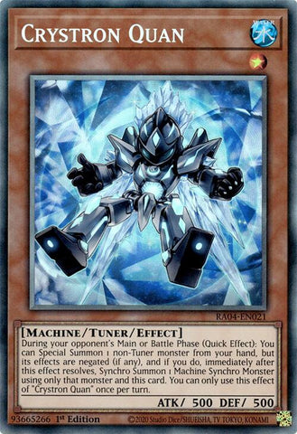 Crystron Quan [RA04-EN021] Prismatic Collector's Rare