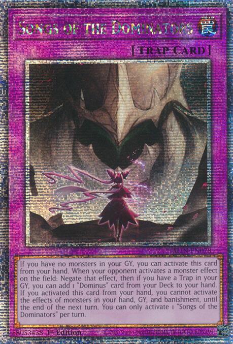 Songs of the Dominators [ALIN-EN078] Quarter Century Secret Rare