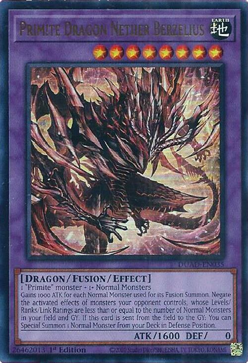 Primite Dragon Nether Berzelius [DUAD-EN035] Ultra Rare