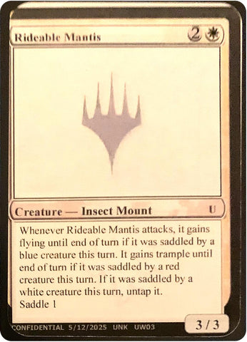 Rideable Mantis [Unknown Event]