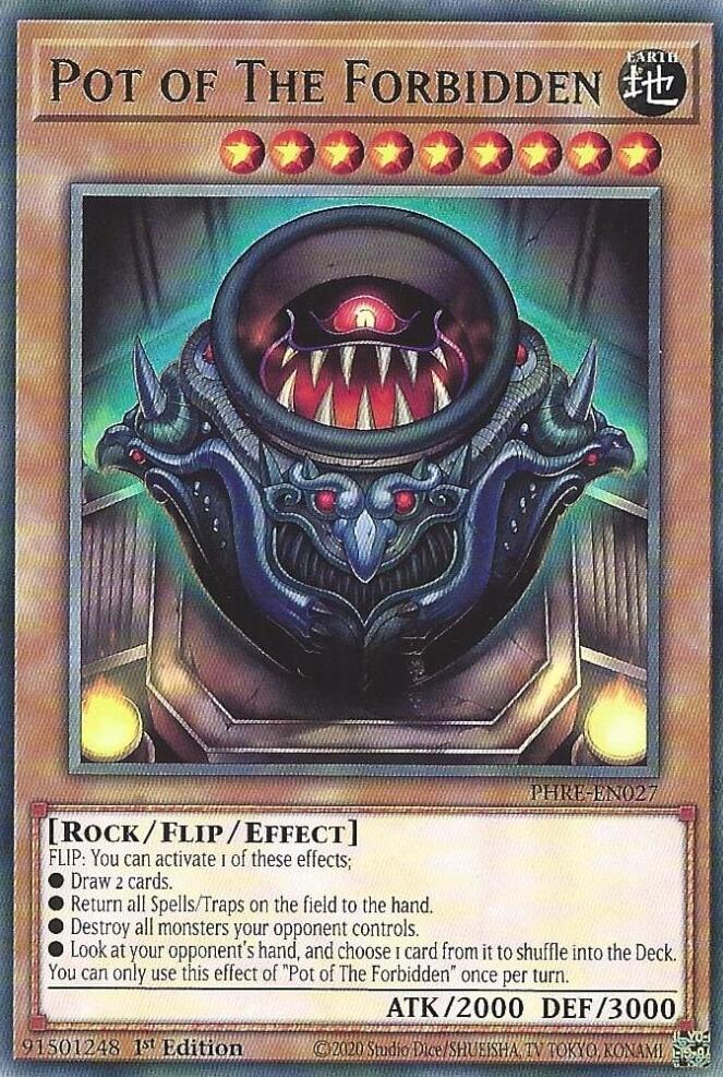 Pot of The Forbidden [PHRE-EN027] Rare