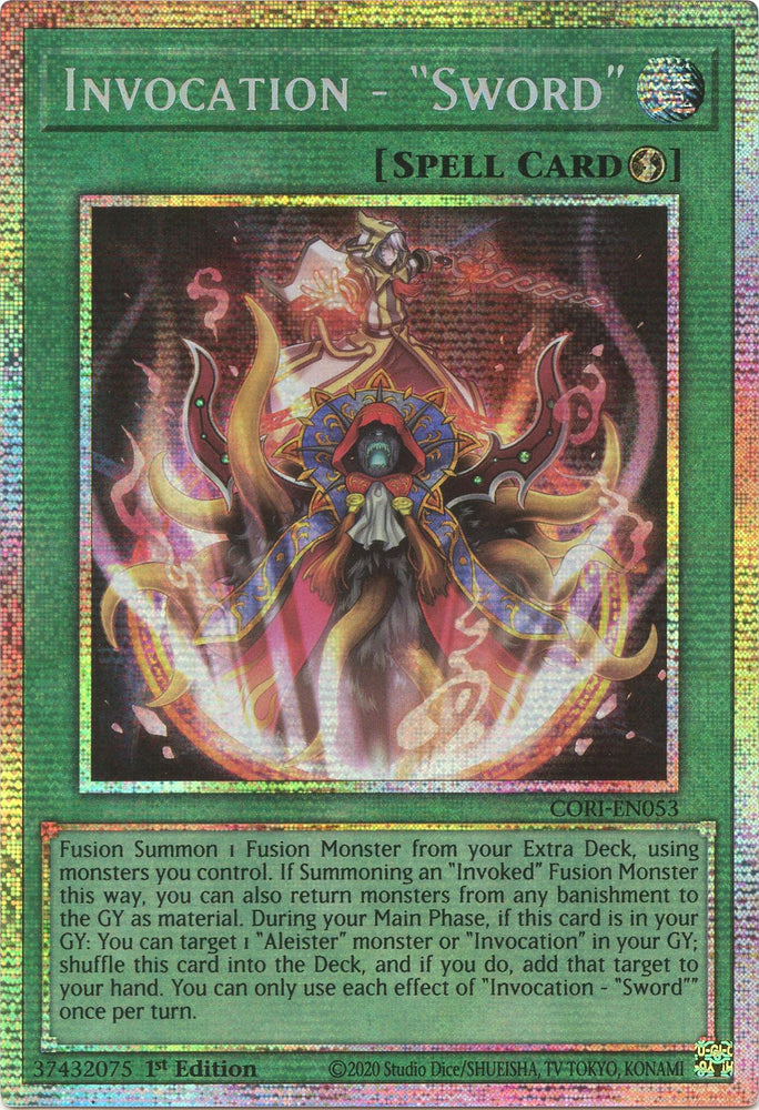 Invocation - "Sword" (Starlight Rare) [CORI-EN053] Starlight Rare
