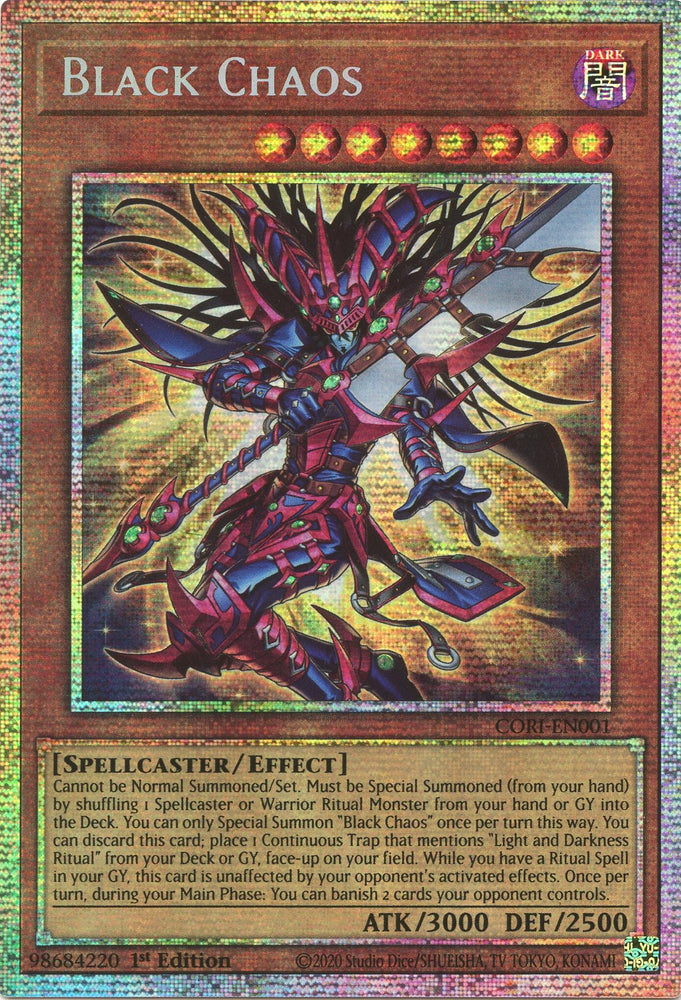 Black Chaos (Starlight Rare) [CORI-EN001] Starlight Rare