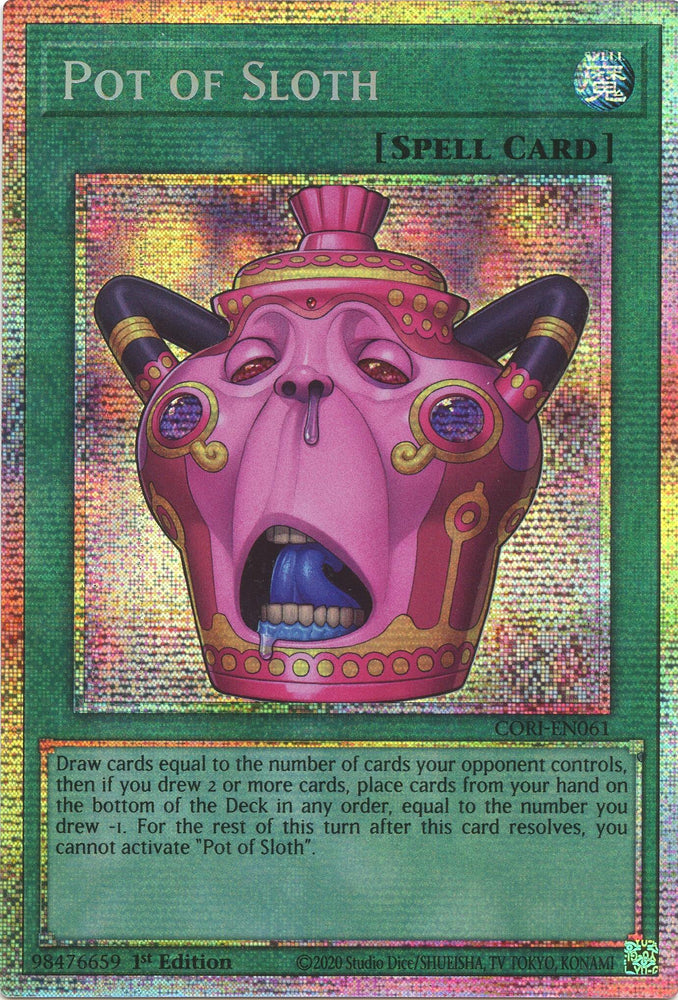 Pot of Sloth (Starlight Rare) [CORI-EN061] Starlight Rare
