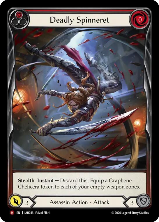 Deadly Spinneret (Extended Art) [IAR243] (Usurp the Shadow Throne)