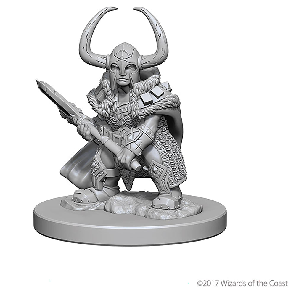 Dnd Unpainted Minis Wv4 Dwarf Female Barbarian