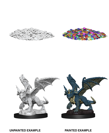 Dnd Unpainted Minis Wv10 Blue Dragon Wyrmling