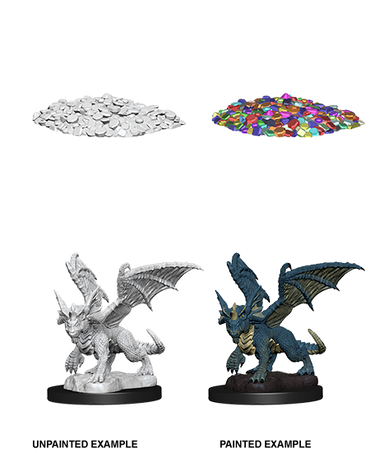 Dnd Unpainted Minis Wv10 Blue Dragon Wyrmling