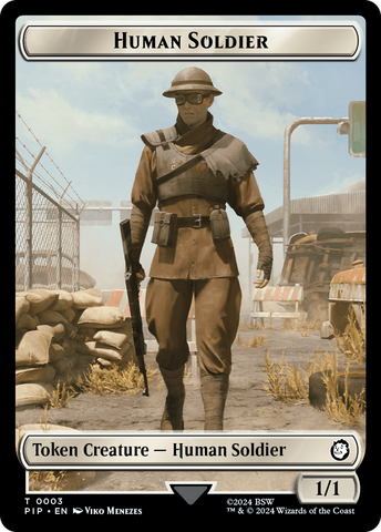 Treasure (0018) // Human Soldier Double-Sided Token [Fallout Tokens]