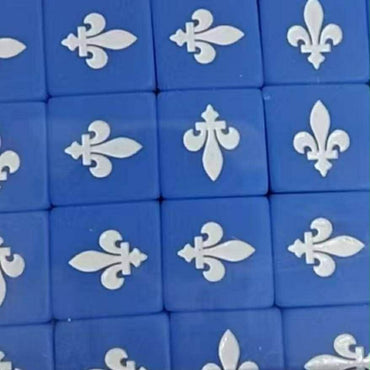 Pre-Order: Red Dragon Dice: Blue & White fleur de lis