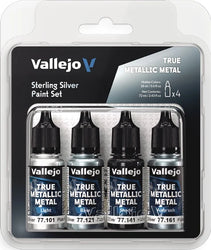 Vallejo - True Metallic Metal - Sterling Silver Paint Set [77.251]