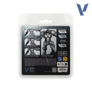 Vallejo - True Metallic Metal - Sterling Silver Paint Set [77.251]