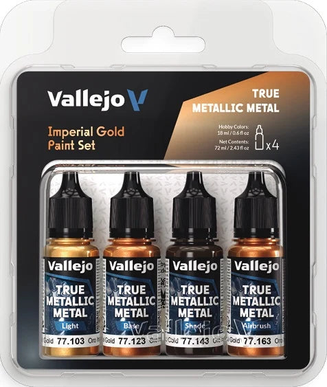 Vallejo - True Metallic Metal - Imperial Gold Paint Set [77.252]