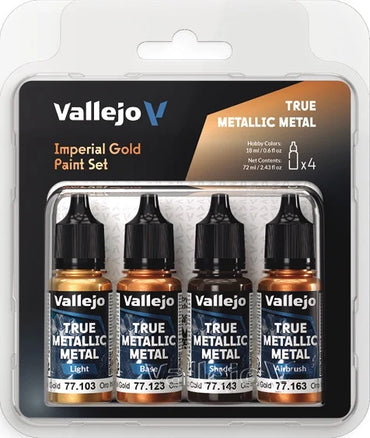 Vallejo - True Metallic Metal - Imperial Gold Paint Set [77.252]