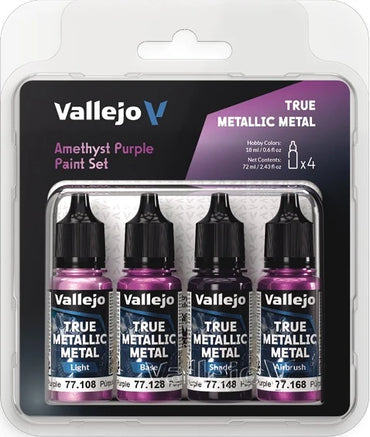 Vallejo - True Metallic Metal - Amethyst Purple Paint Set [77.255]