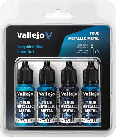 Vallejo - True Metallic Metal - Sapphire Blue Paint Set [77.256]