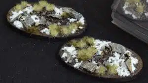 Battle Ready Bases - Winter 90mm oval