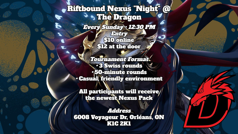 Riftbound Nexus "Night" @ The Dragon, Sunday • 12:30 PM