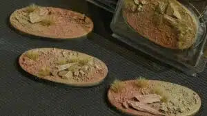 Battle Ready Bases - Badlands 75mm oval