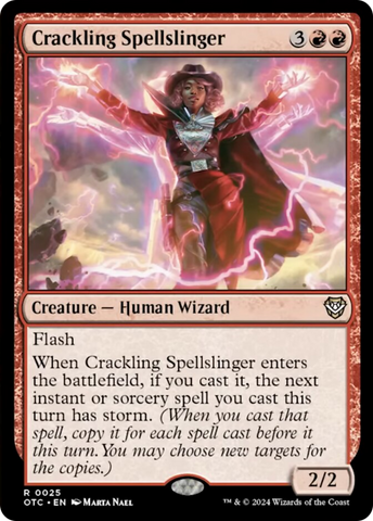 Crackling Spellslinger [Outlaws of Thunder Junction Commander]