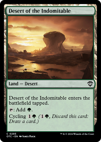Desert of the Indomitable [Outlaws of Thunder Junction Commander]