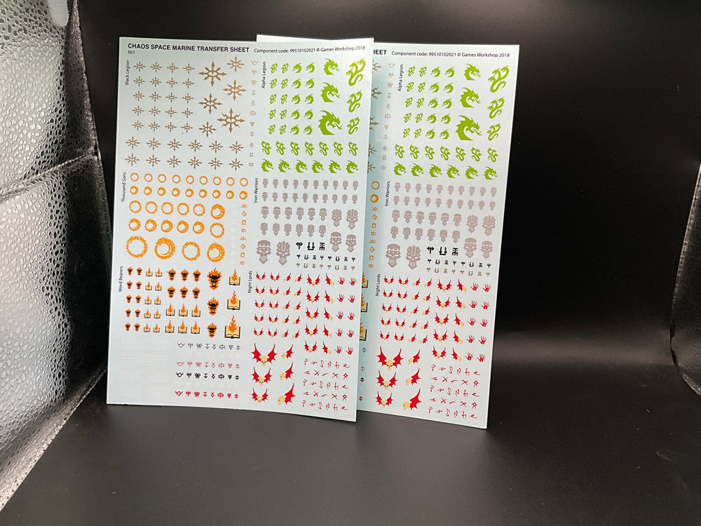 UM 2309 Chaos Space Marines csm transfer sheet