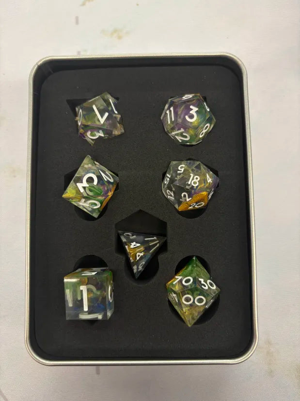 RPG Dice Set - Trippy Marble