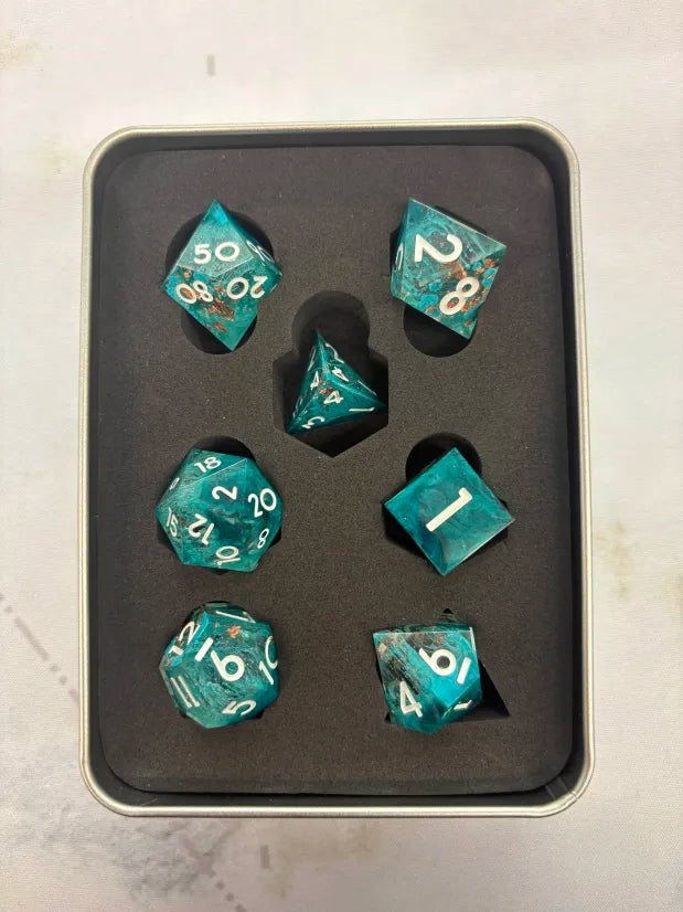 RPG Dice Set - Ocean Treasure