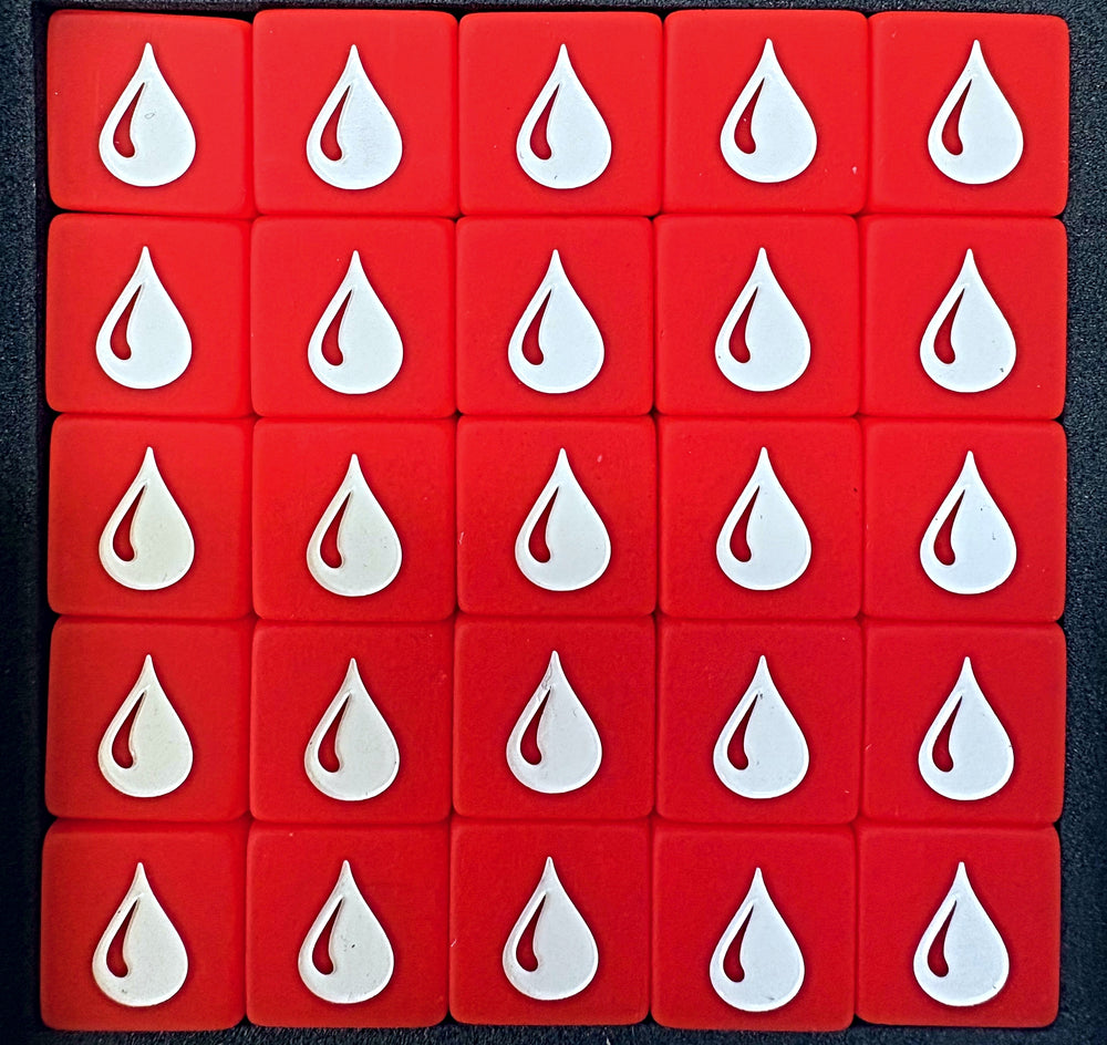 Red Dragon Dice: Red & White Tear