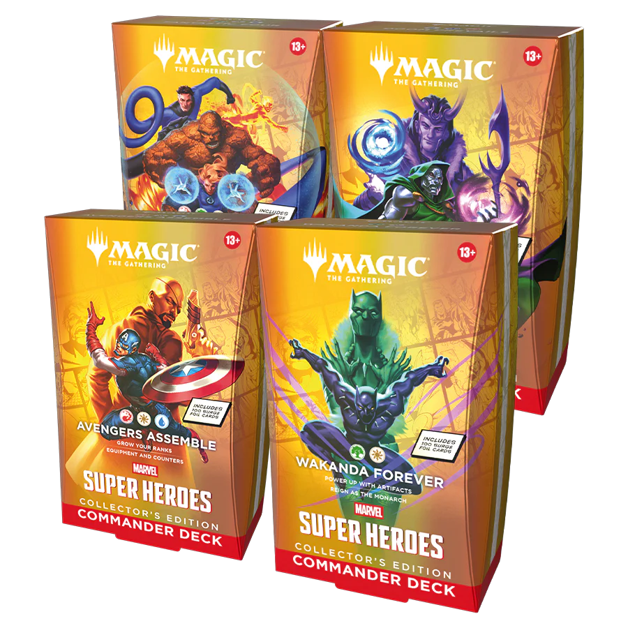 MTG - Marvel Super Heroes - Commander Deck - Set of 4 - Collector's Edition (Pre-Order)