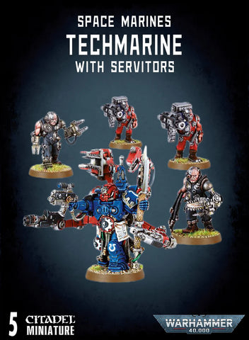 Space Marines Techmarine with Servitors