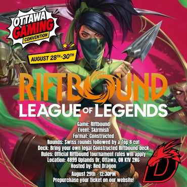 August 29th -  Vendetta  Summoner Skirmish I (OTTAWA GAMING CONVENTION)