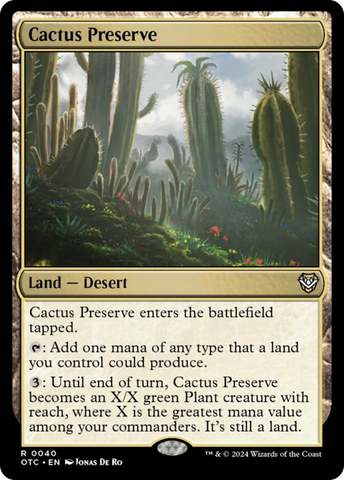 Cactus Preserve [Outlaws of Thunder Junction Commander]