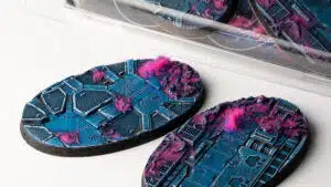 Battle Ready Bases - Alien infestation 90mm oval