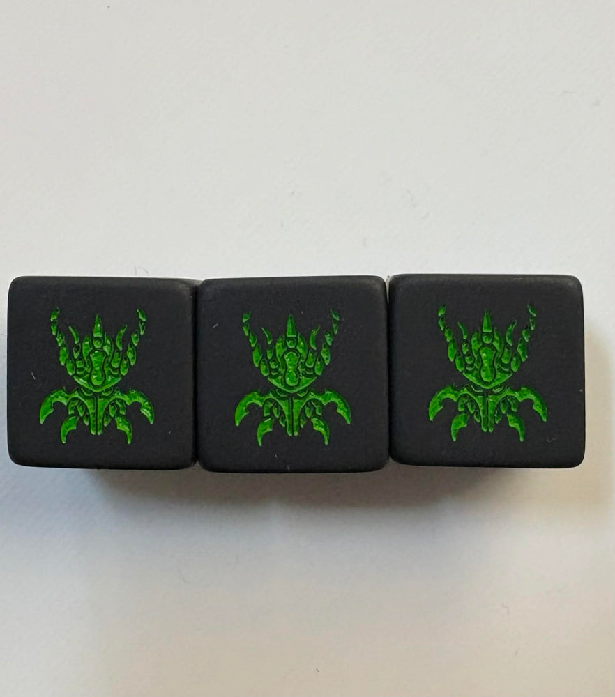 SkaredCast - Matte Black - Green Pip