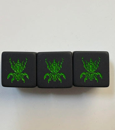 SkaredCast - Matte Black - Green Pip