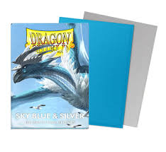 Dragon Shield Matte: Sky blue & Silver