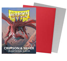 Dragon Shield Matte: Crimson & Silver